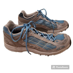 Salomon Advance Chassis Men's Grey Blue Sneaker Tennis Shoe Size 8.5